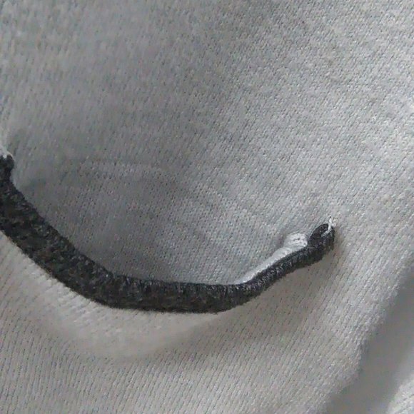 RW & Co Grey Contrast Trim Sweater w. Pockets - Picture 5 of 7
